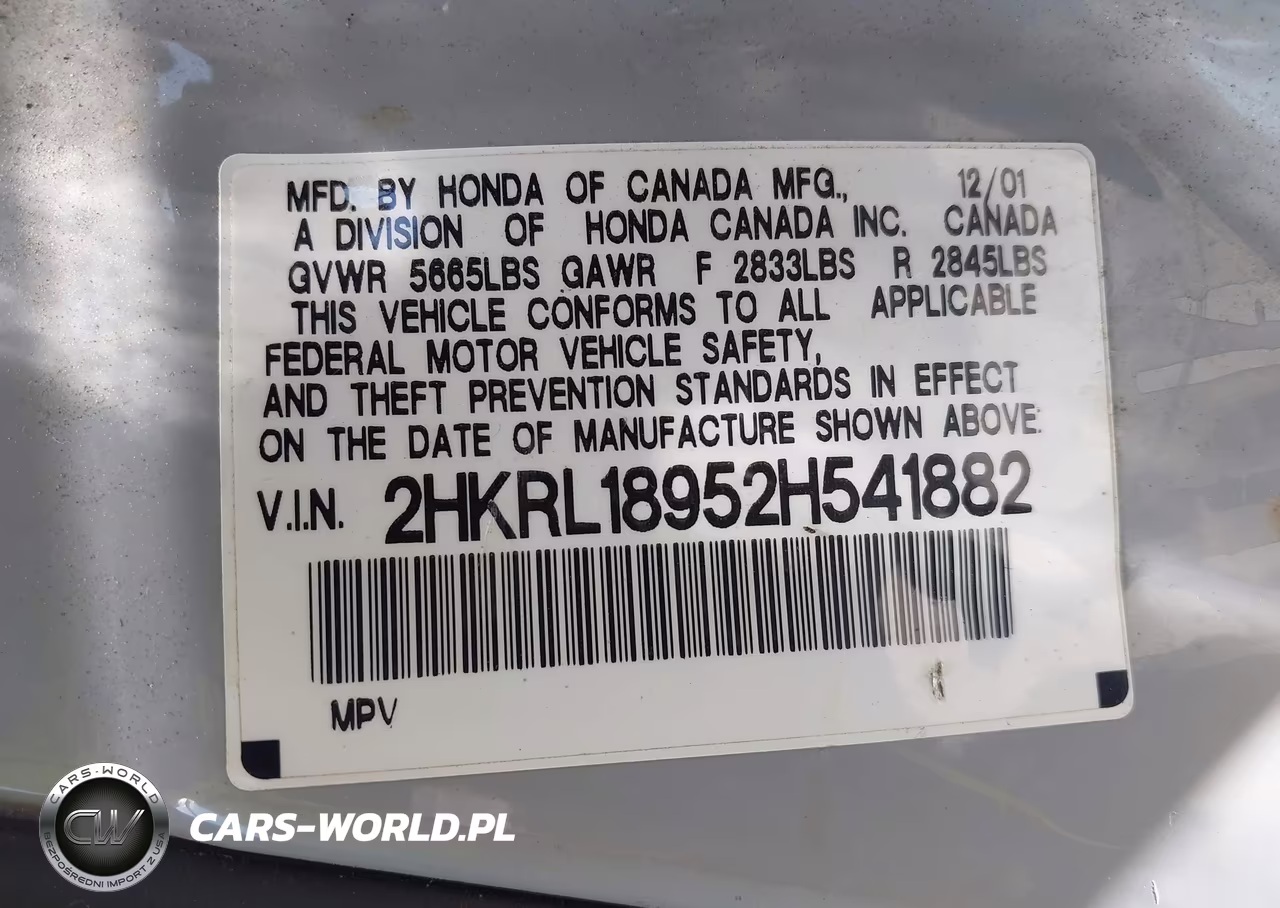 2002 Honda Odyssey Ex-L VIN:2HKRL18952H541882 - 9