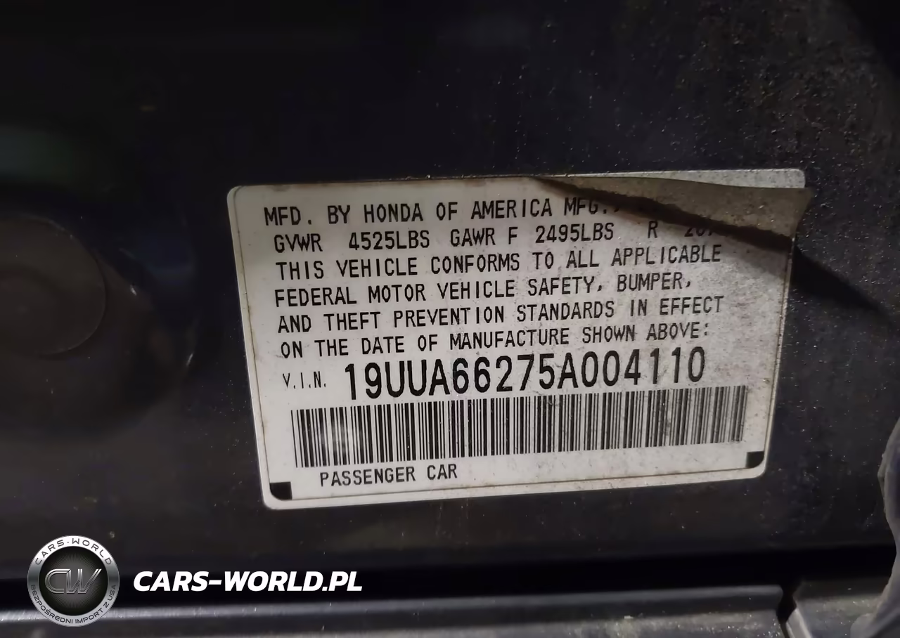 2005 Acura Tl VIN:19UUA66275A004110 - 9