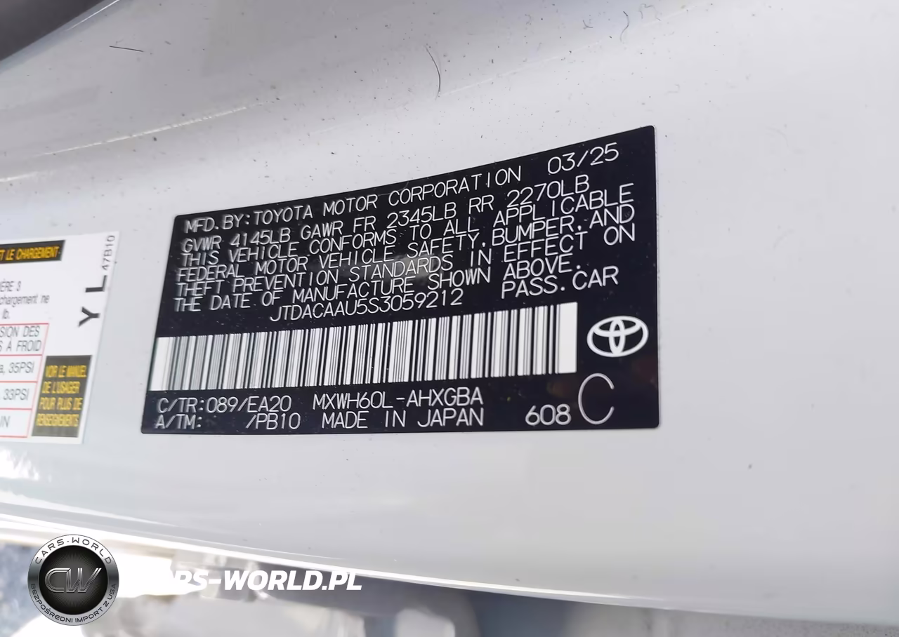 2025 Toyota Prius Xle VIN:JTDACAAU5S3059212 - 9