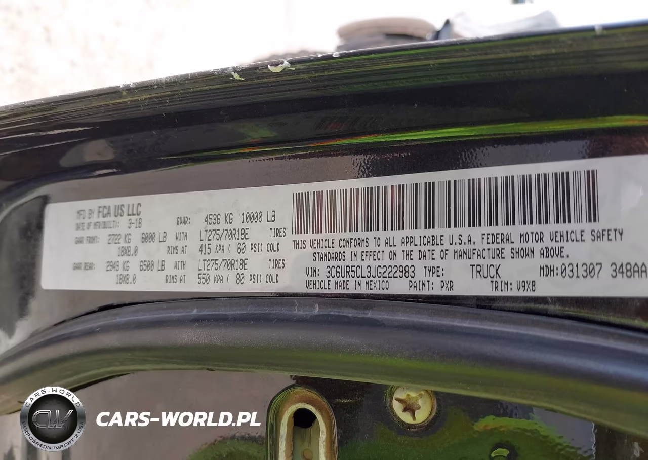 2018 Ram 2500 VIN:3C6UR5CL3JG222983 - 9