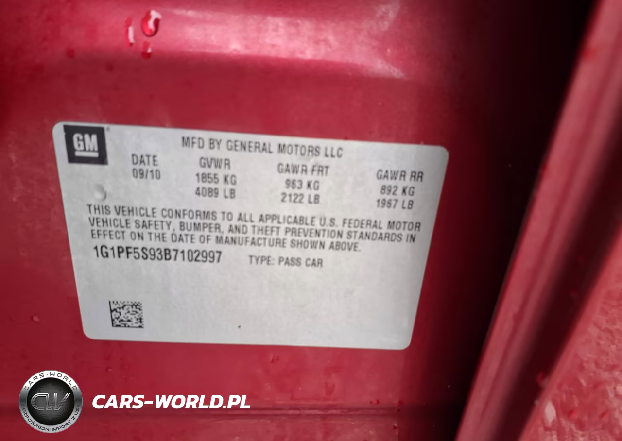 2011 Chevrolet Cruze 1Lt VIN:1G1PF5S93B7102997 - 9
