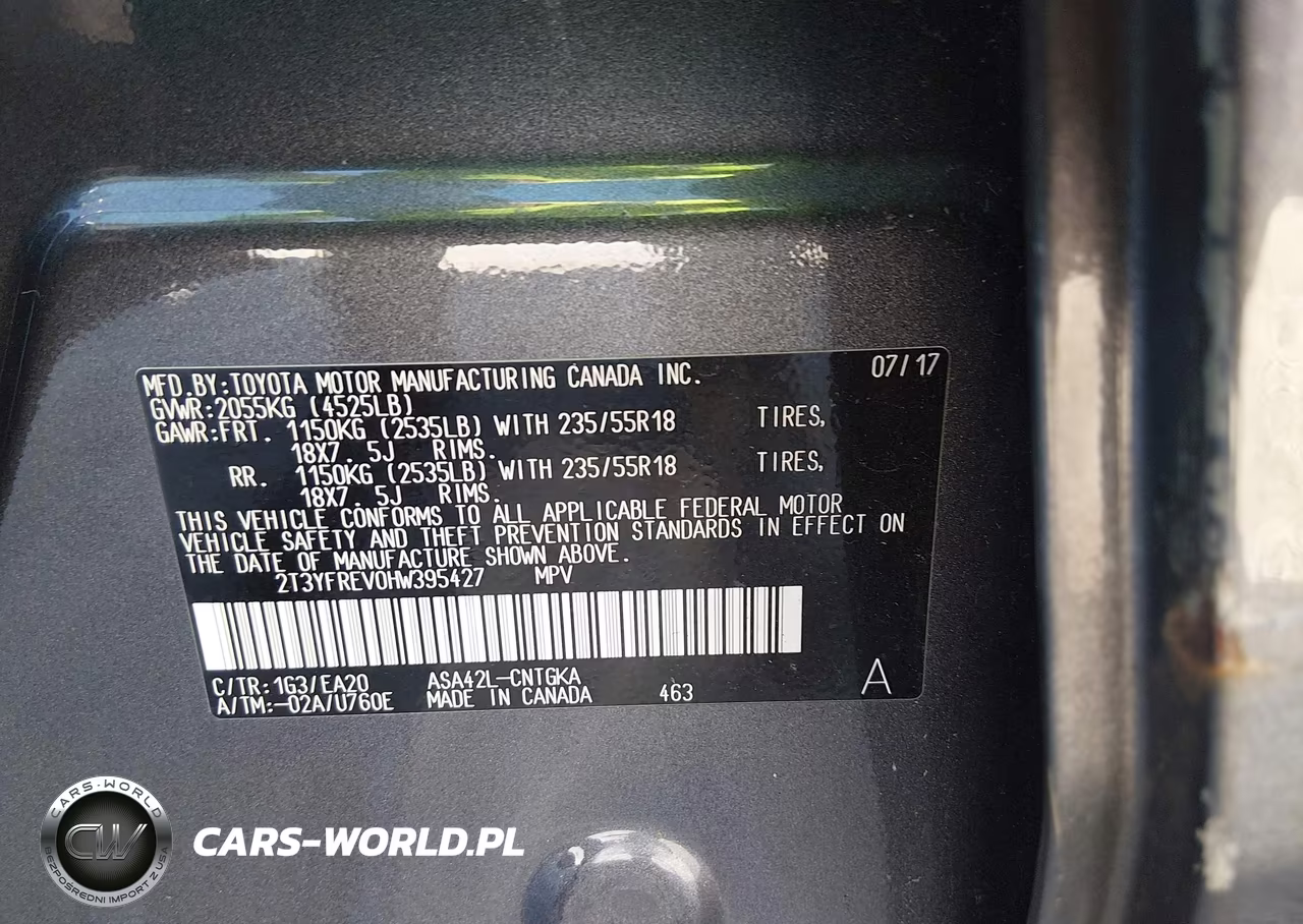 2017 Toyota Rav4 Limited VIN:2T3YFREV0HW395427 - 9