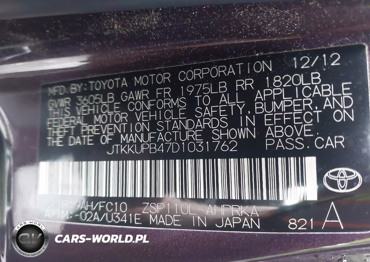 2013 Scion Xd VIN:JTKKUPB47D1031762 - 9