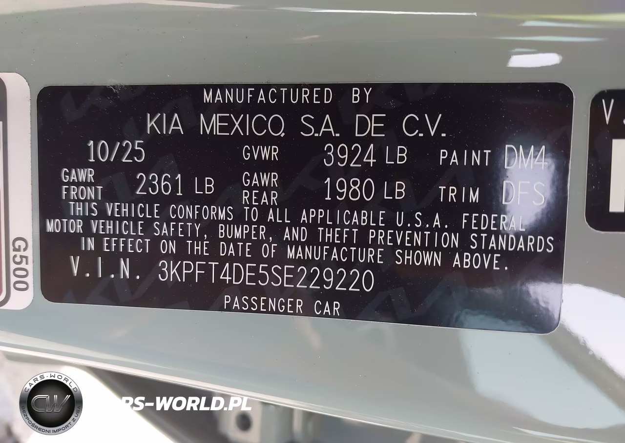 2025 Kia K4 Lxs VIN:3KPFT4DE5SE229220 - 9