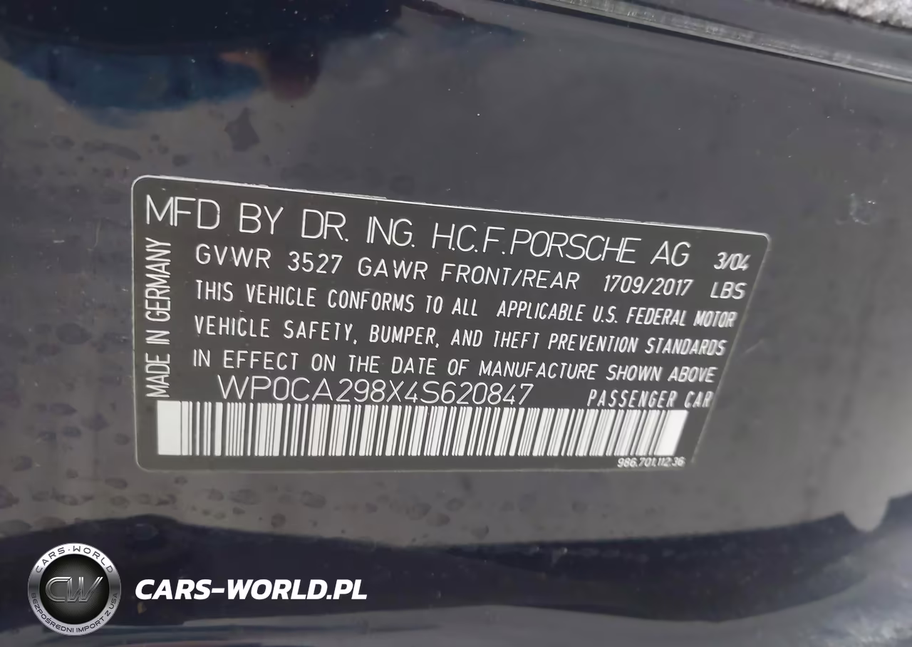 2004 Porsche Boxster VIN:WP0CA298X4S620847 - 9