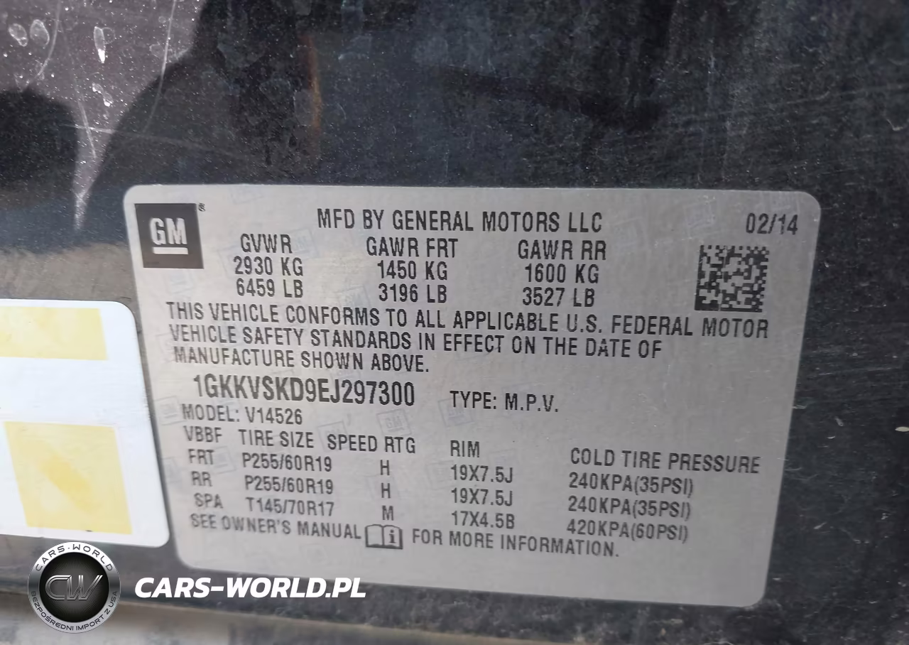 2014 GMC Acadia Slt-2 VIN:1GKKVSKD9EJ297300 - 9