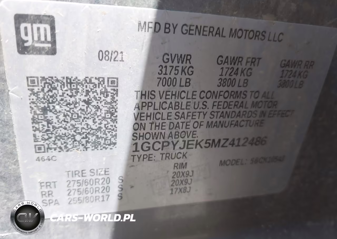 2021 Chevrolet Silverado 1500 4Wd Short Bed Lt With 2Fl VIN:1GCPYJEK5MZ412486 - 9