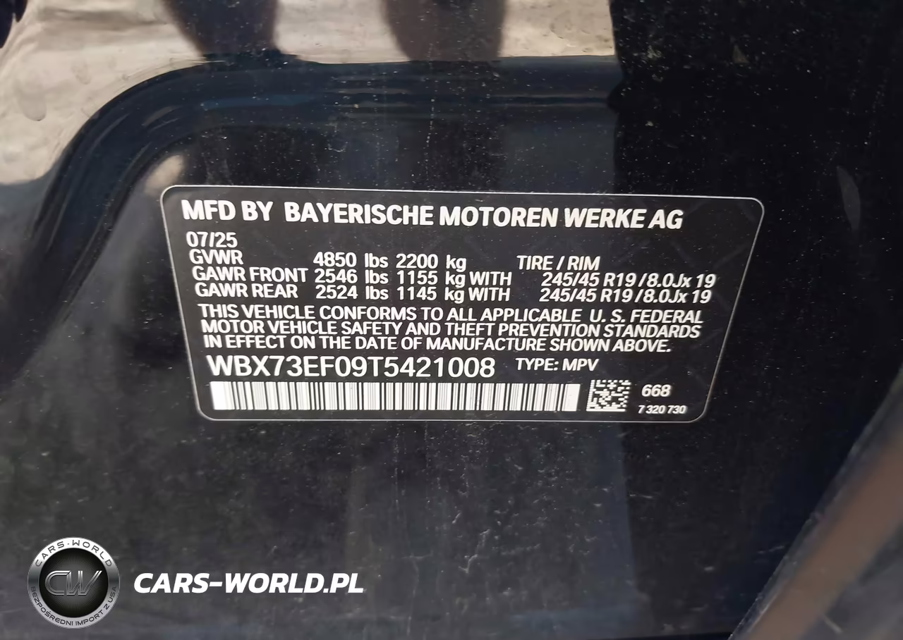 2026 BMW X1 xDrive28I VIN:WBX73EF09T5421008 - 9