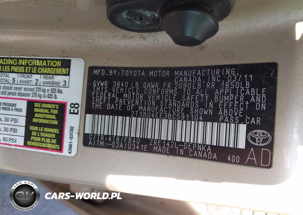 2011 Toyota Corolla Le VIN:2T1BU4EE3BC591104 - 9