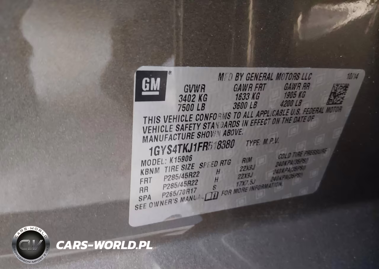2015 Cadillac Escalade Esv Premium VIN:1GYS4TKJ1FR518380 - 9