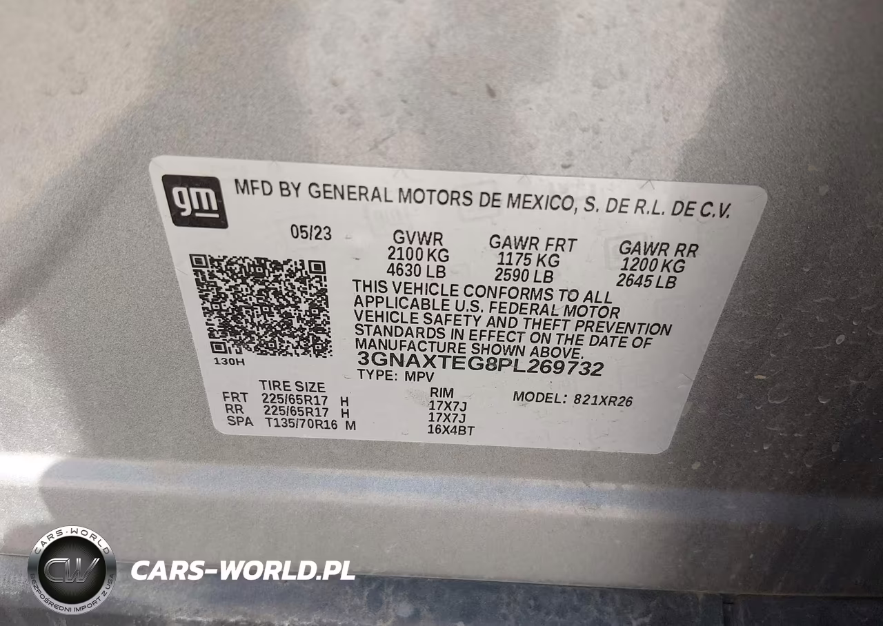 2023 Chevrolet Equinox Awd 2Fl VIN:3GNAXTEG8PL269732 - 9