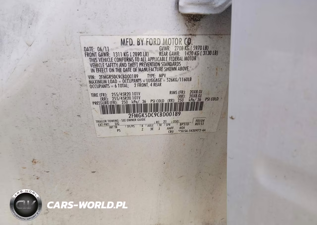2012 Ford Flex Limited VIN:2FMGK5DC9CBD00189 - 9