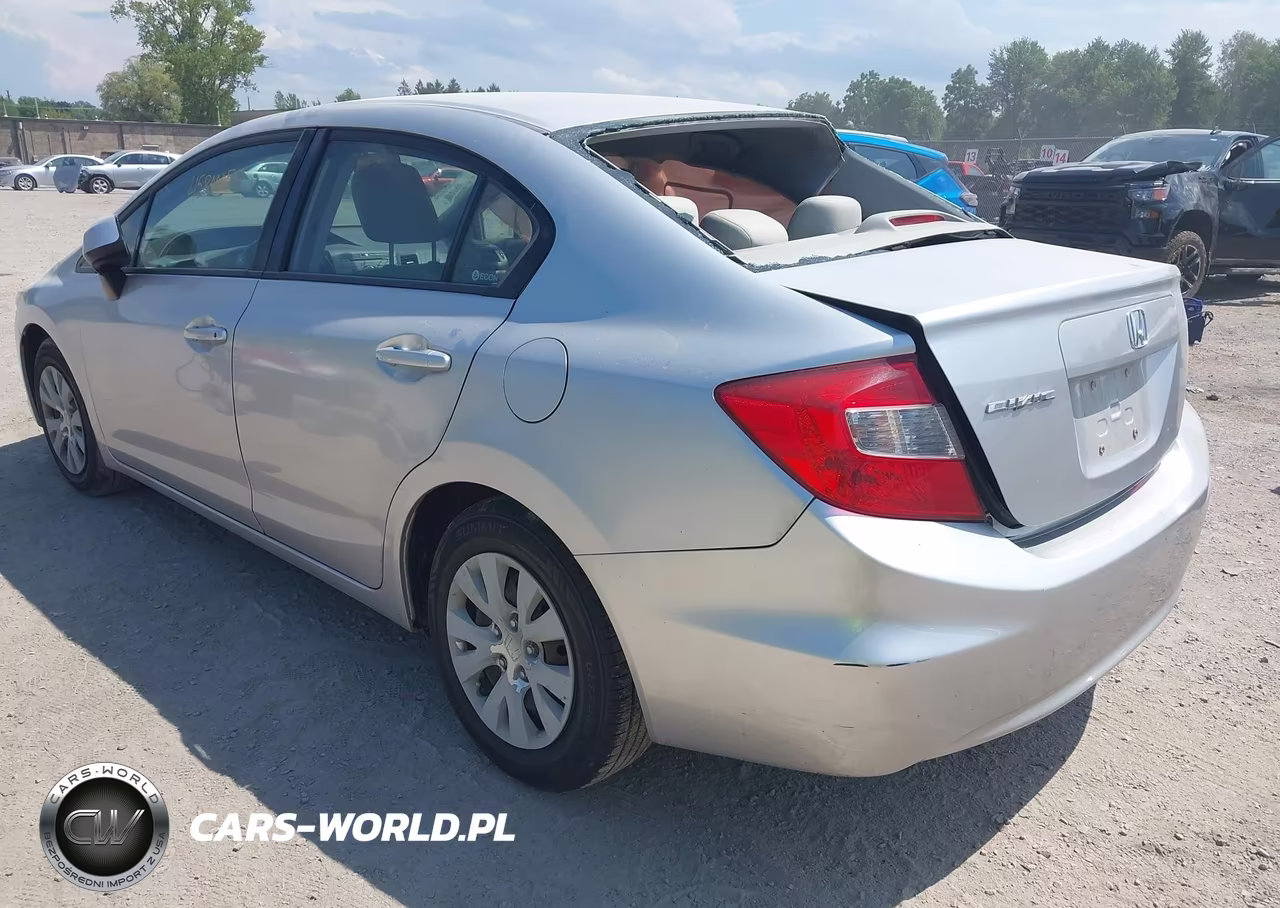 2012 Honda Civic Lx VIN:2HGFB2F51CH331769 - 3