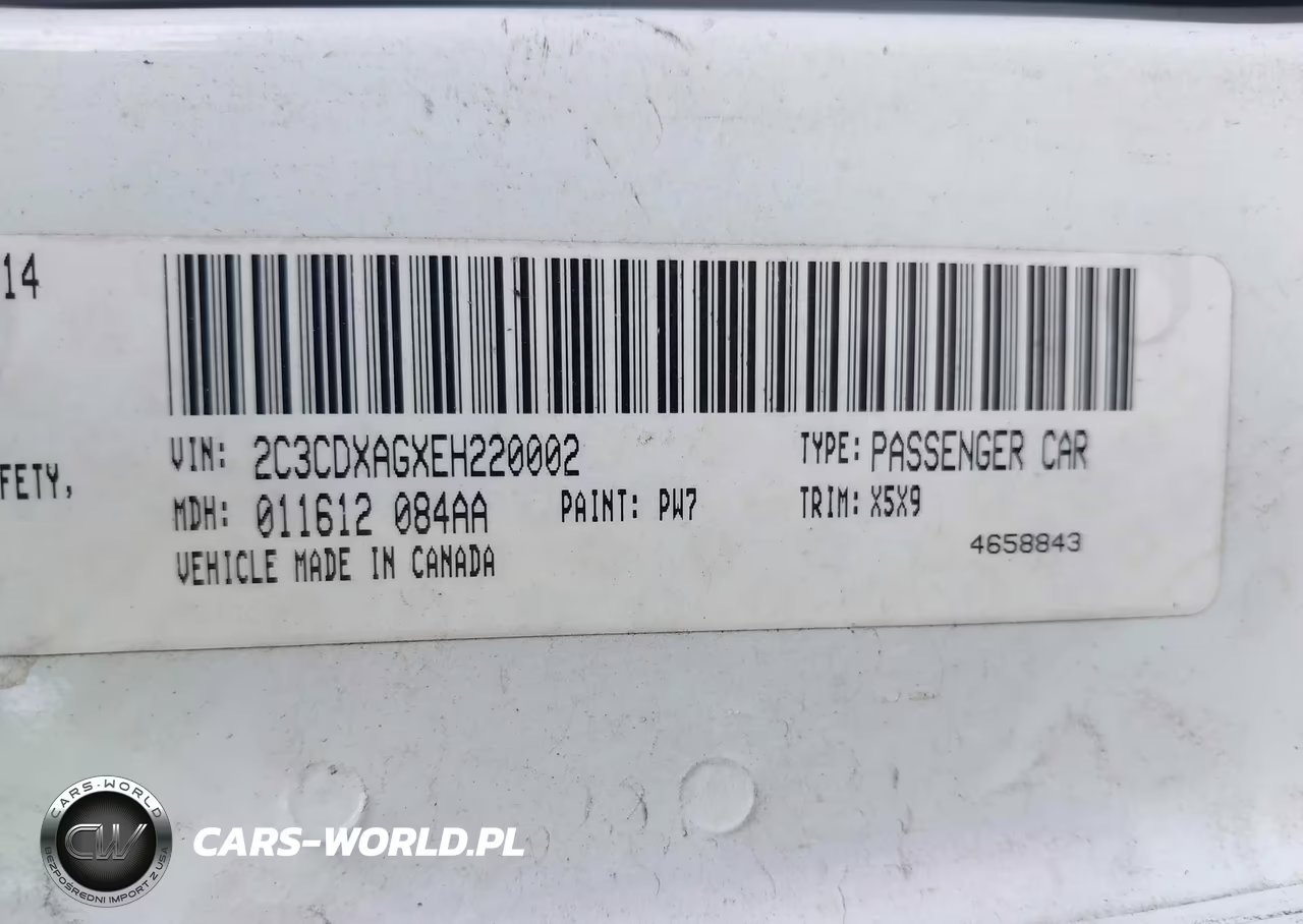 2014 Dodge Charger Police VIN:2C3CDXAGXEH220002 - 9