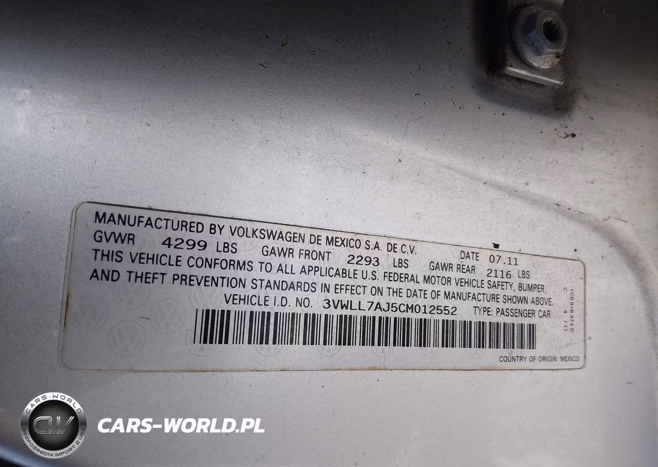 2012 Volkswagen Jetta 2.0L Tdi VIN:3VWLL7AJ5CM012552 - 9
