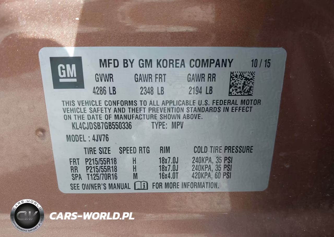 2016 Buick Encore Premium VIN:KL4CJDSB7GB550336 - 9