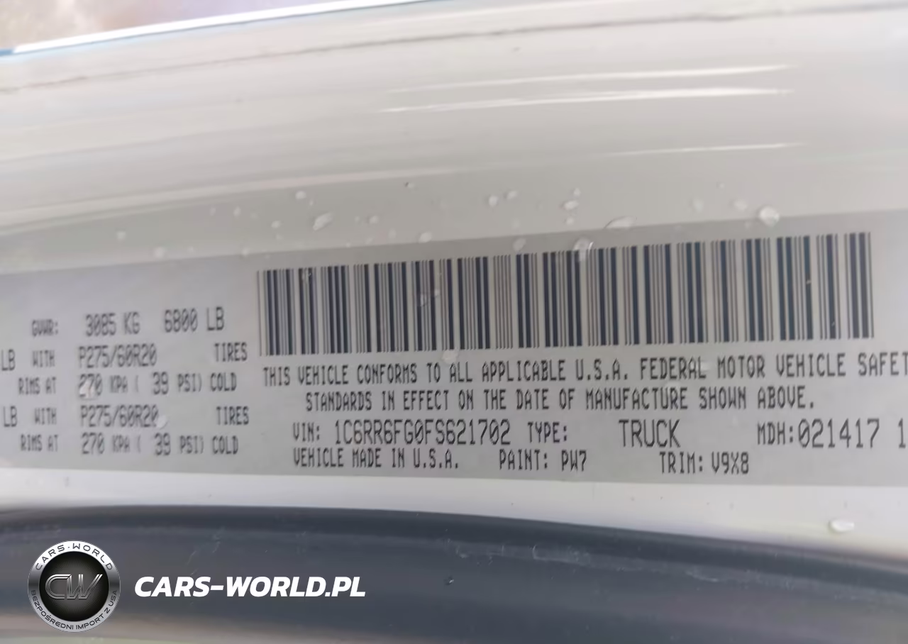 2015 Ram 1500 Express VIN:1C6RR6FG0FS621702 - 9