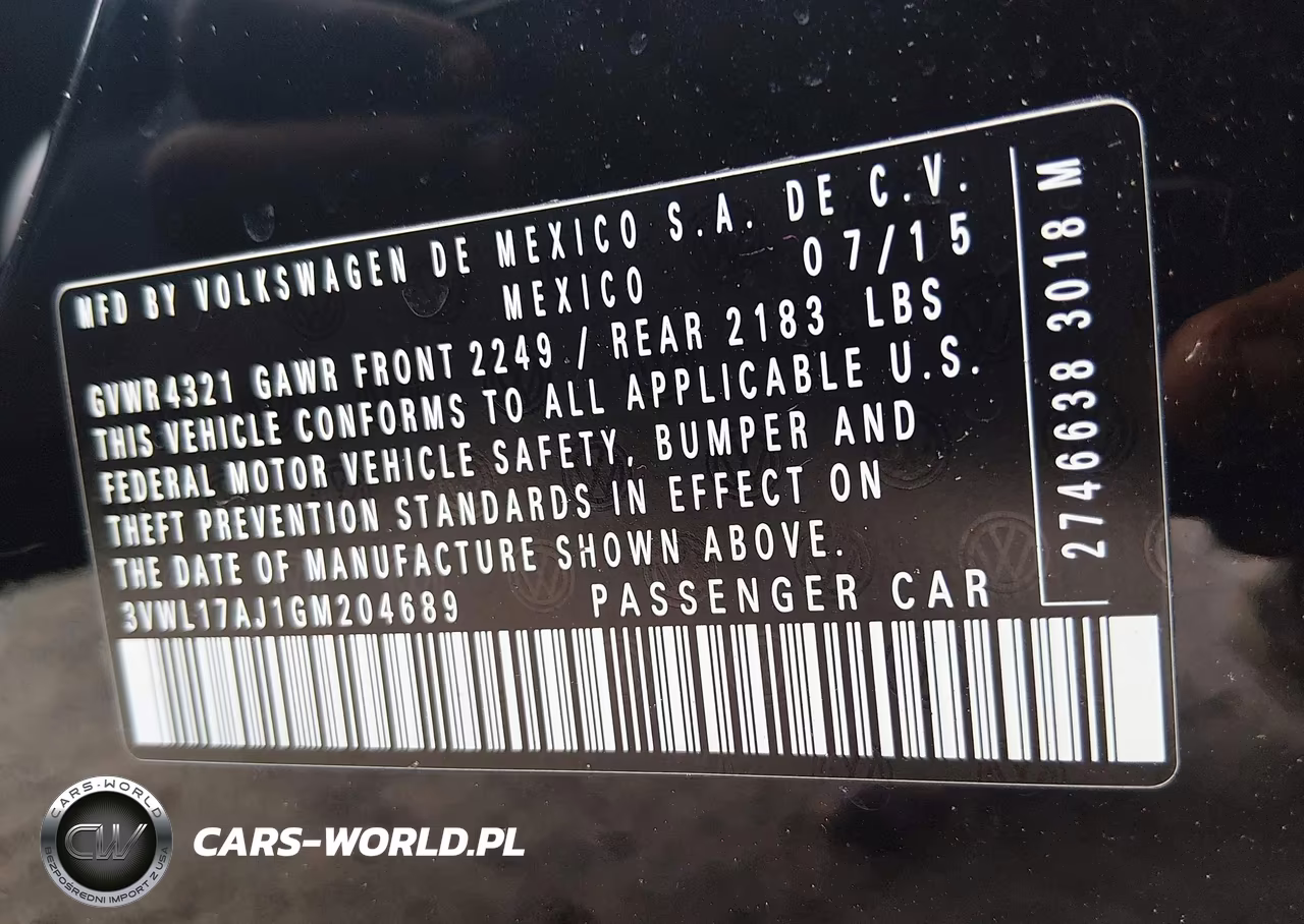 2016 Volkswagen Jetta 1.8T Sel VIN:3VWL17AJ1GM204689 - 9