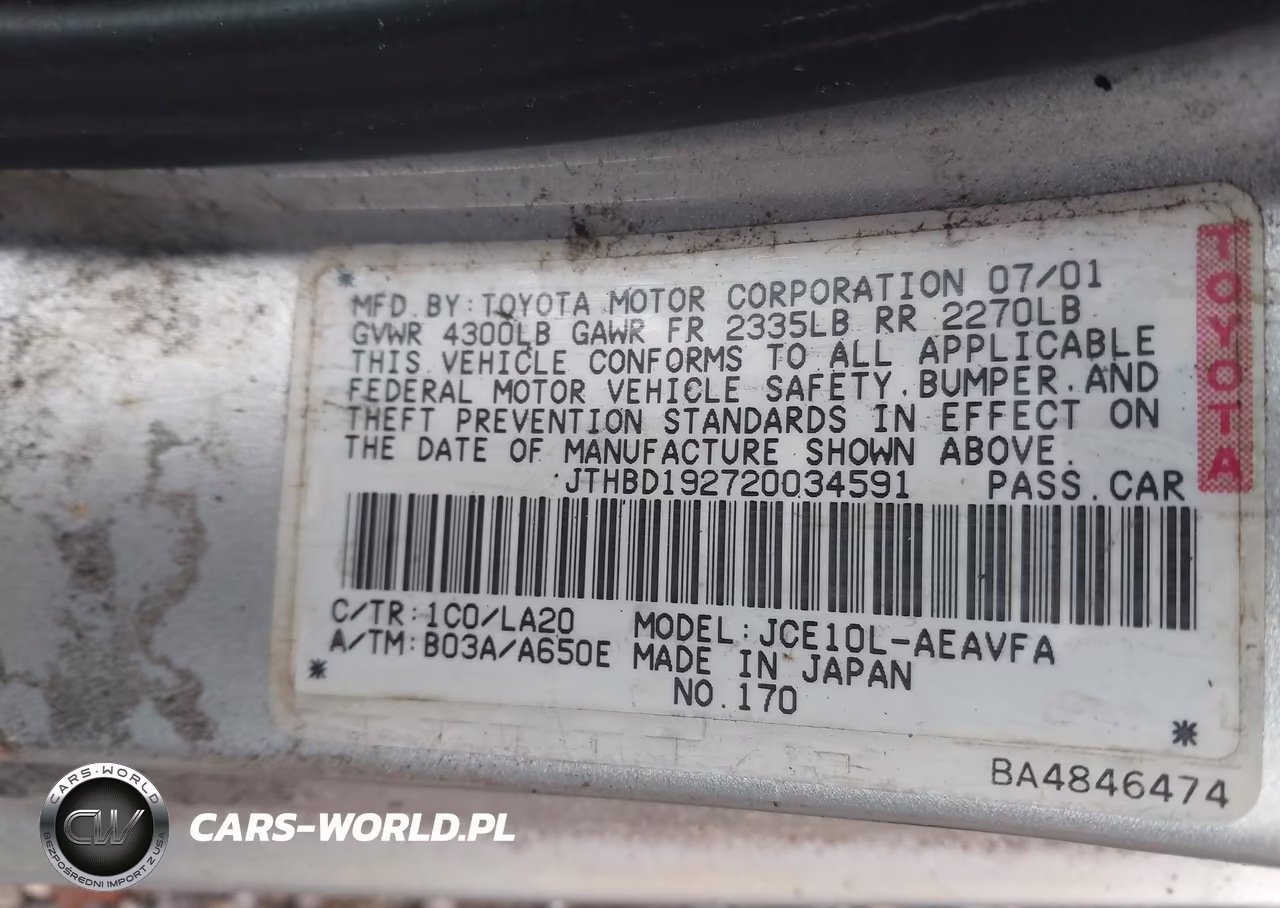 2002 Lexus Is 300 VIN:JTHBD192720034591 - 9