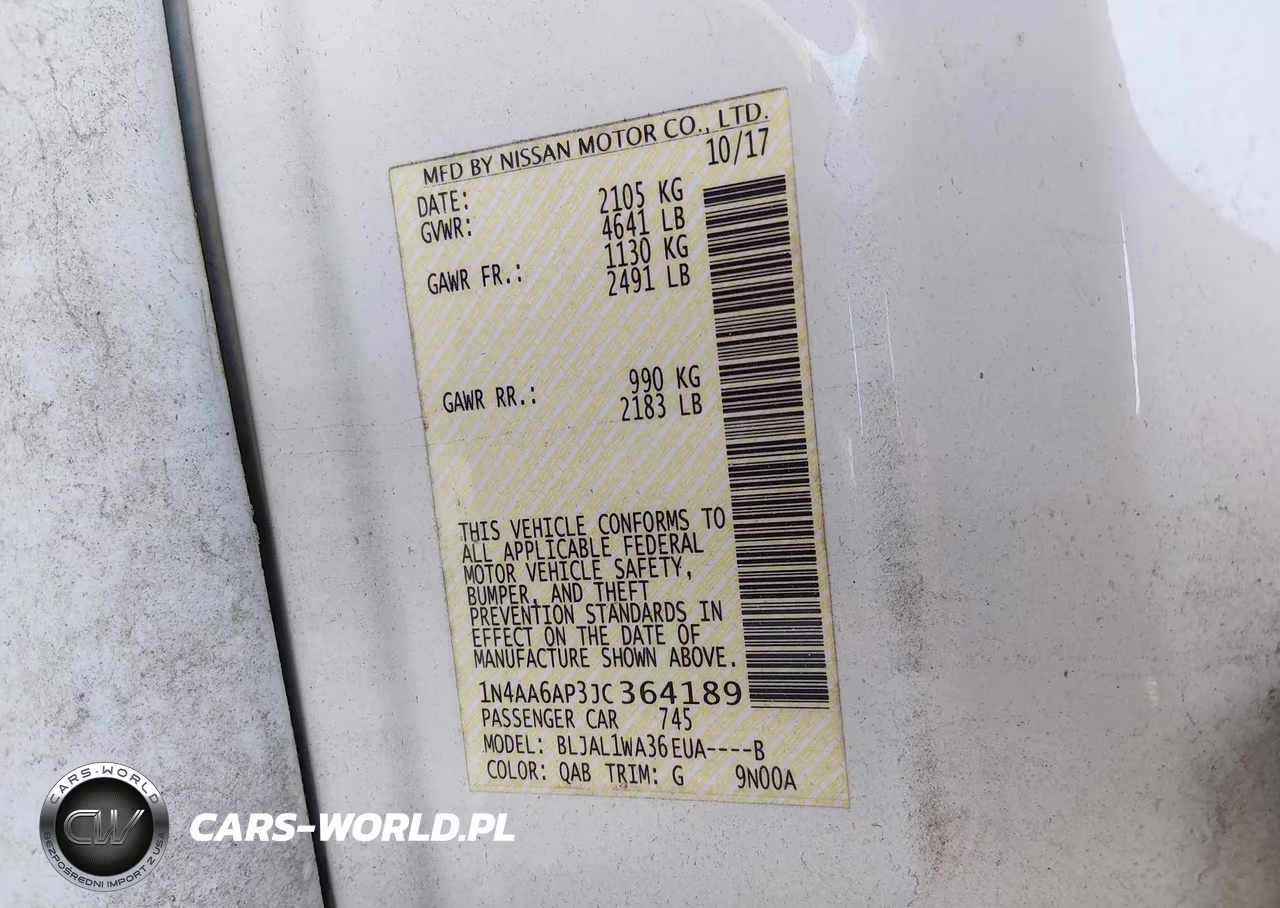 2018 Nissan Maxima 3.5 Sr VIN:1N4AA6AP3JC364189 - 9