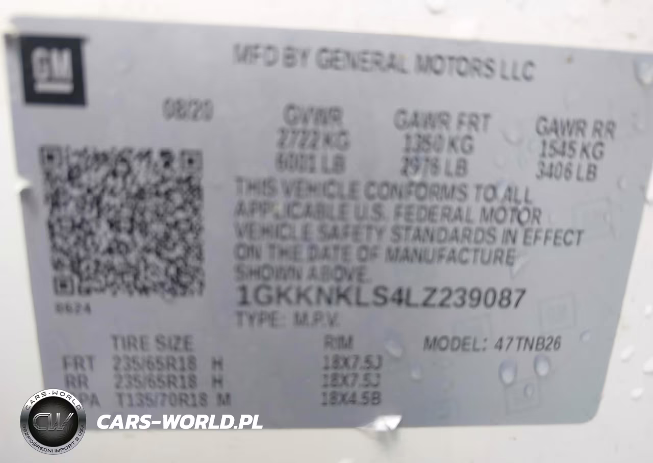 2020 GMC Acadia Fwd Sle VIN:1GKKNKLS4LZ239087 - 9