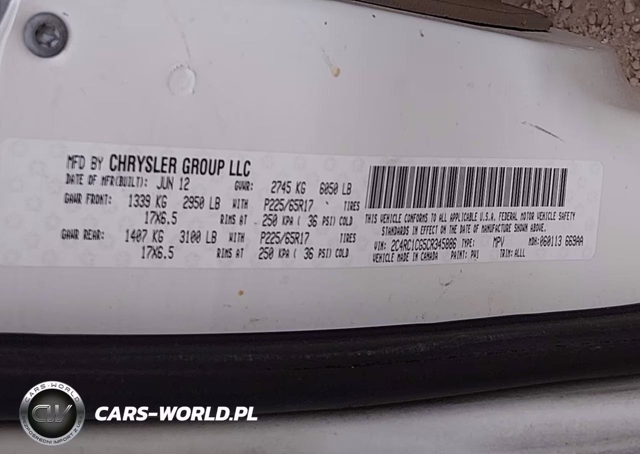 2012 Chrysler Town & Country Touring-L VIN:2C4RC1CG5CR345886 - 9