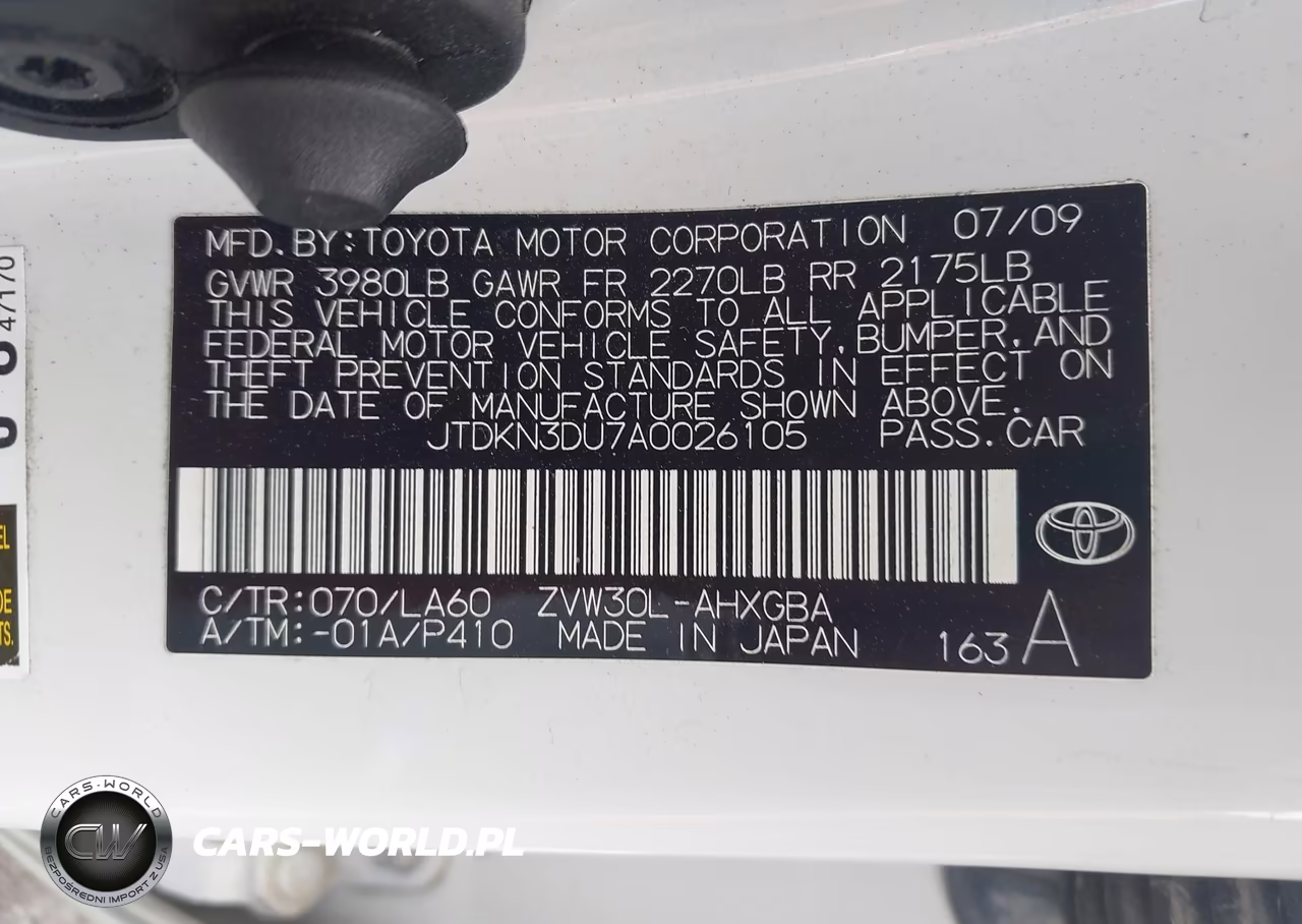 2010 Toyota Prius Iv VIN:JTDKN3DU7A0026105 - 9