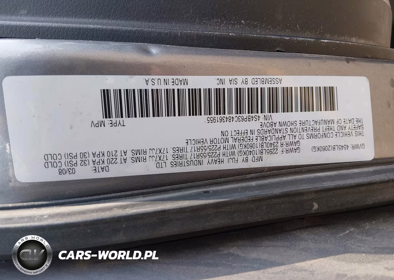 2008 Subaru Outback 2.5Xt Limited VIN:4S4BP63C484361955 - 9