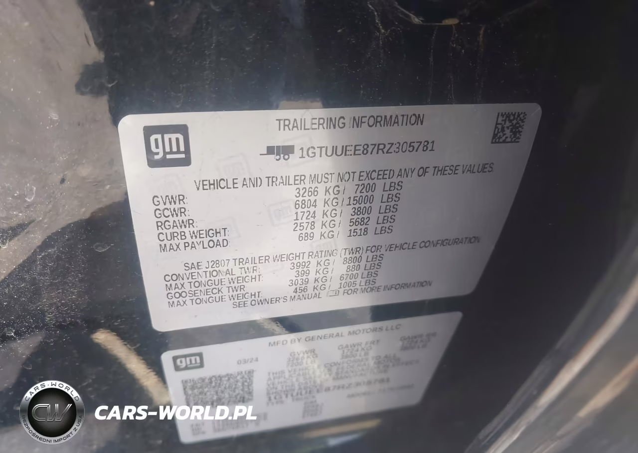 2024 GMC Sierra 1500 4Wd Short Box At4 VIN:1GTUUEE87RZ305781 - 9
