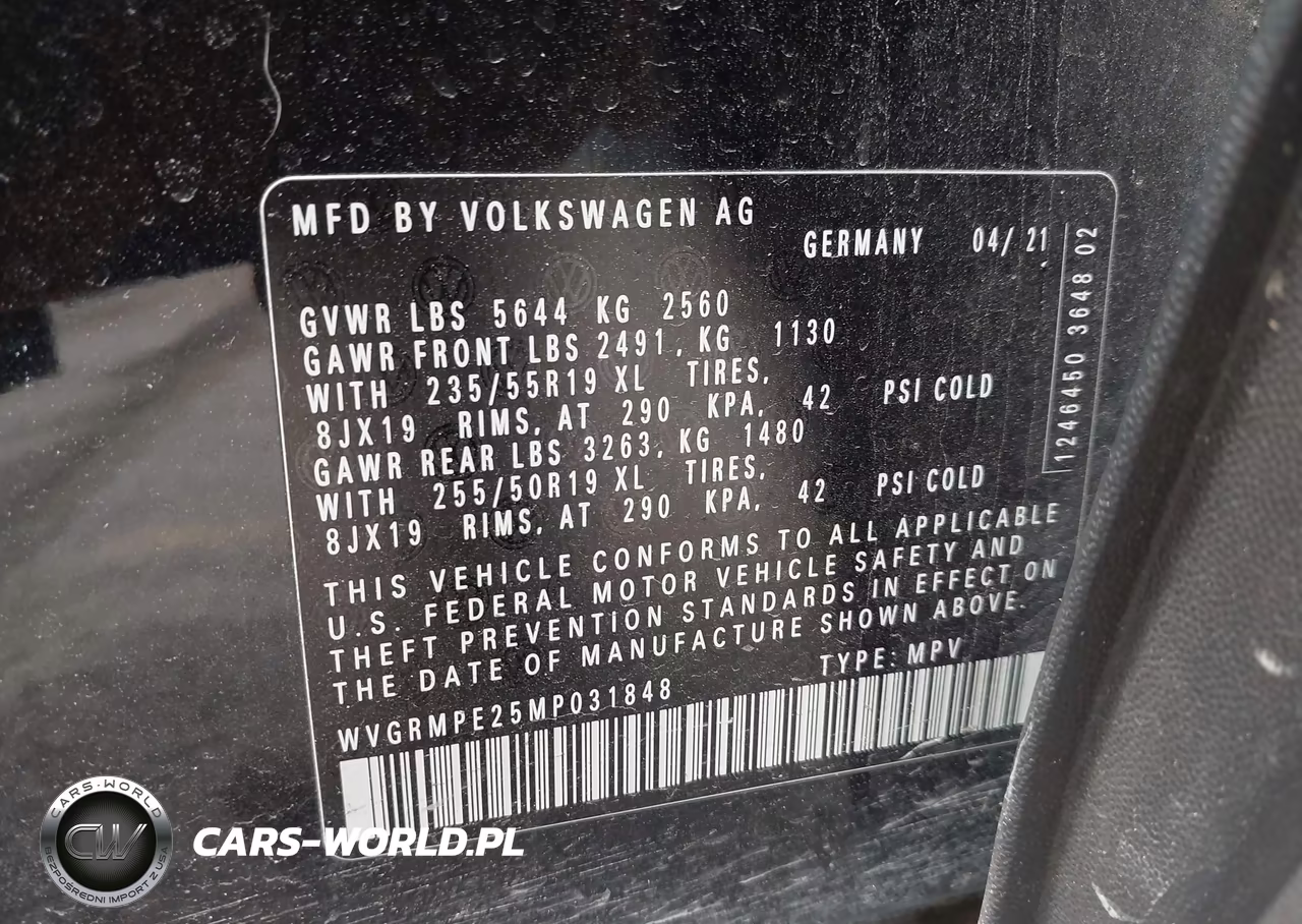 2021 Volkswagen Id.4 Pro VIN:WVGRMPE25MP031848 - 9