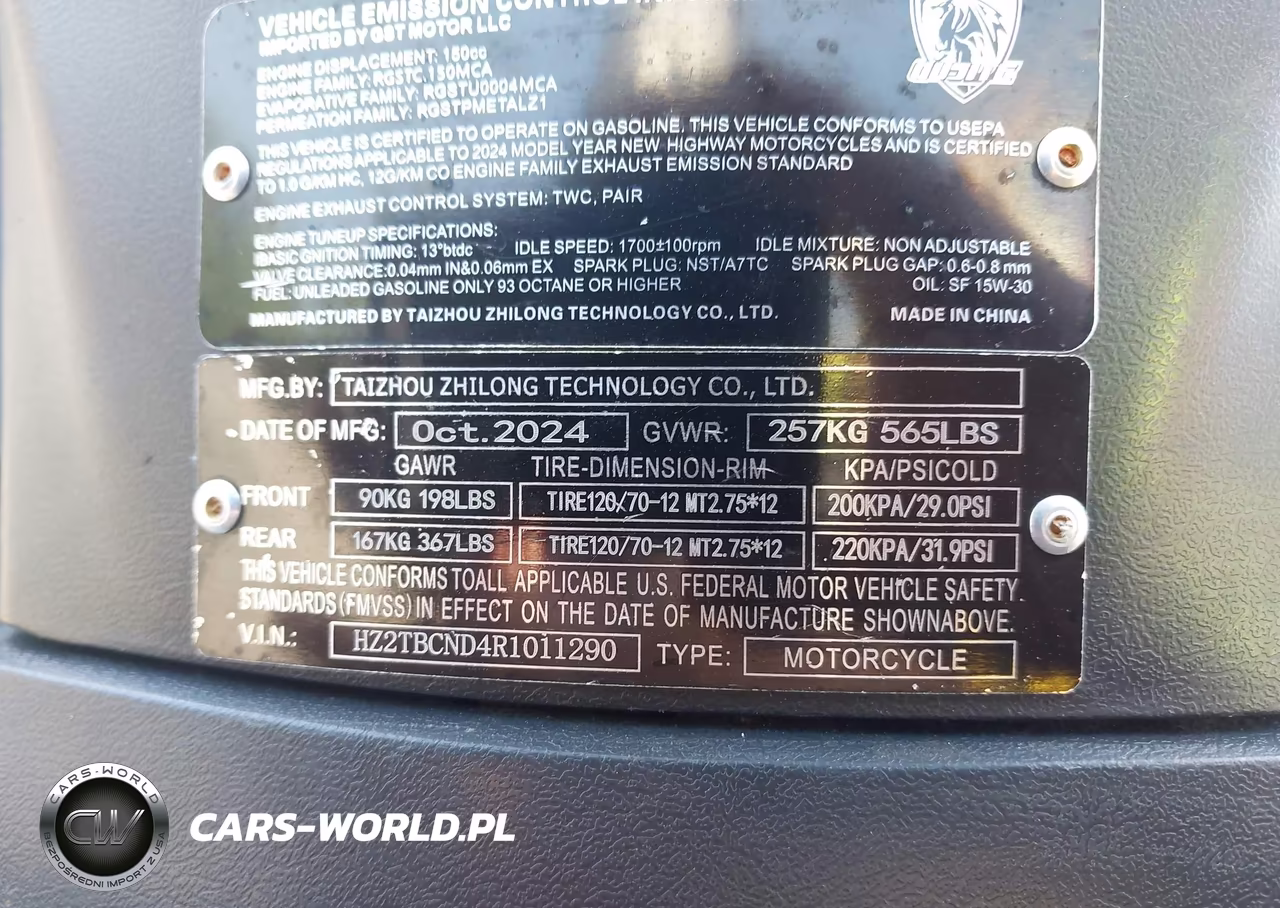 2024 Taizhou Zhilong VIN:HZ2TBCND4R1011290 - 10