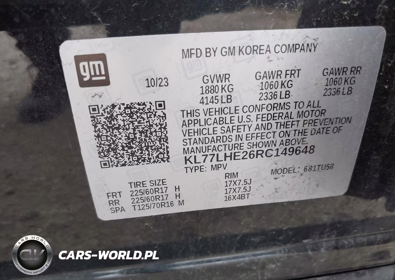 2024 Chevrolet Trax Fwd Lt VIN:KL77LHE26RC149648 - 9