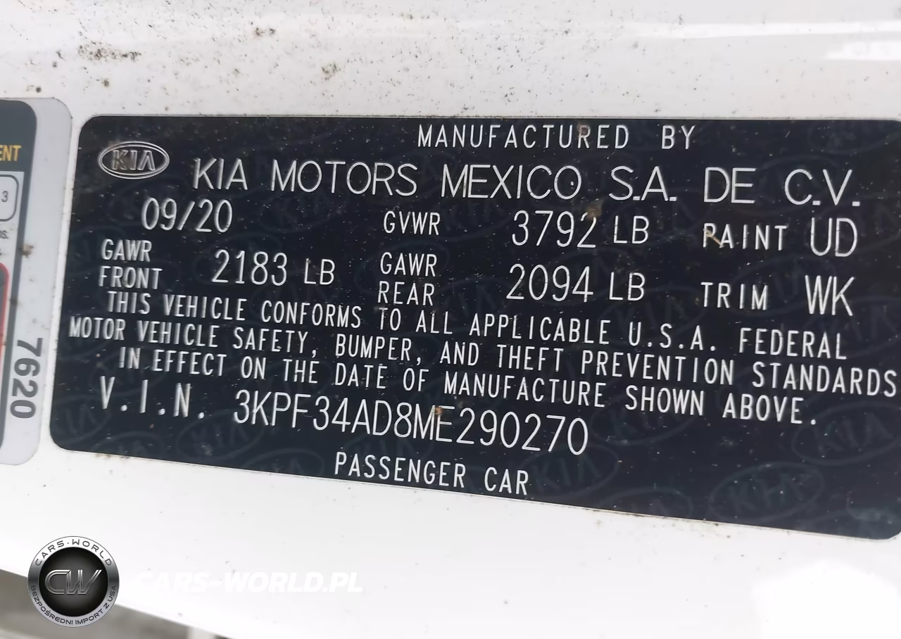 2021 Kia Forte Gt-Line VIN:3KPF34AD8ME290270 - 9
