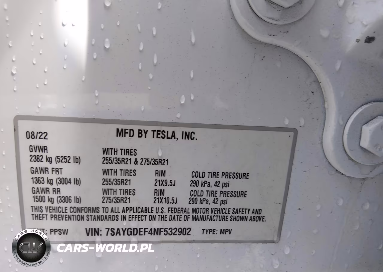 2022 Tesla Model Y Performance Dual Motor All-Wheel Drive VIN:7SAYGDEF4NF532902 - 9