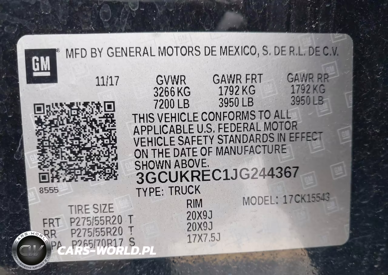 2018 Chevrolet Silverado 1500 1Lt VIN:3GCUKREC1JG244367 - 9