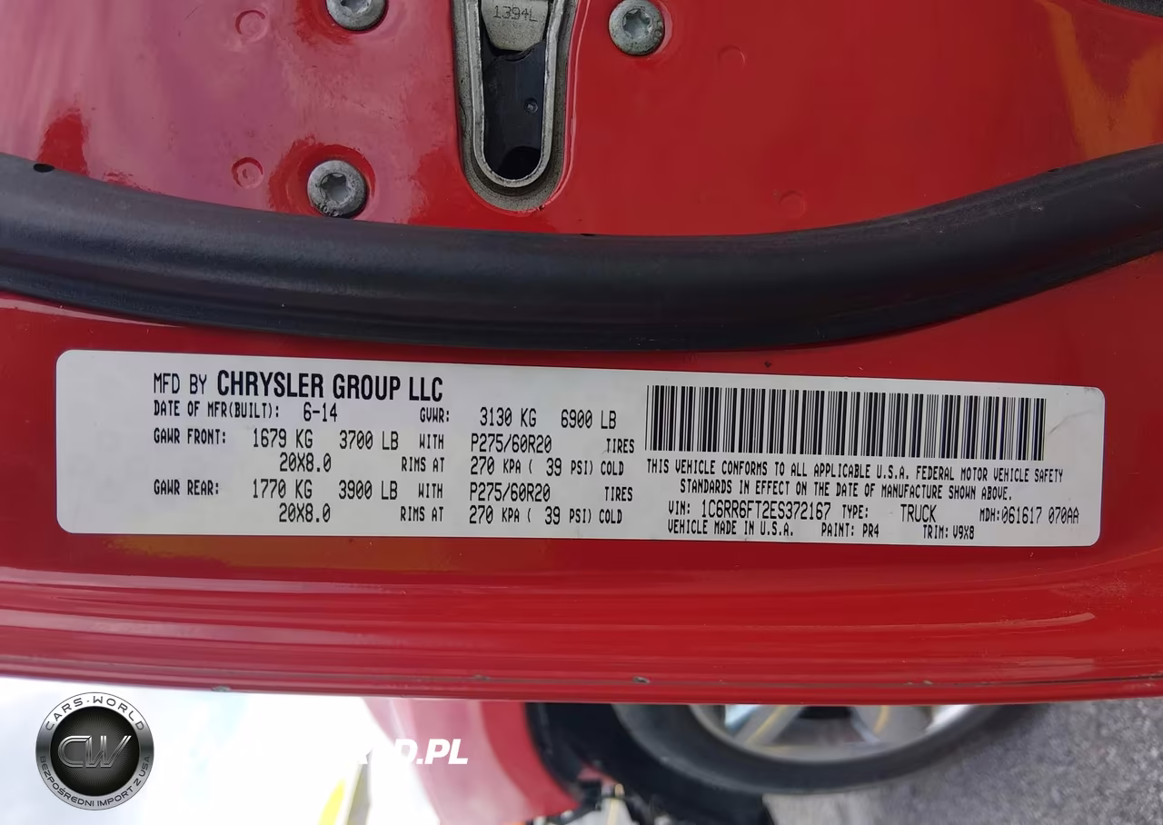 2014 Ram 1500 Express VIN:1C6RR6FT2ES372167 - 9