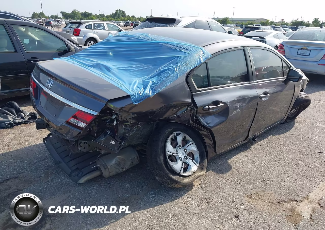2015 Honda Civic Lx VIN:19XFB2F57FE000869 - 4