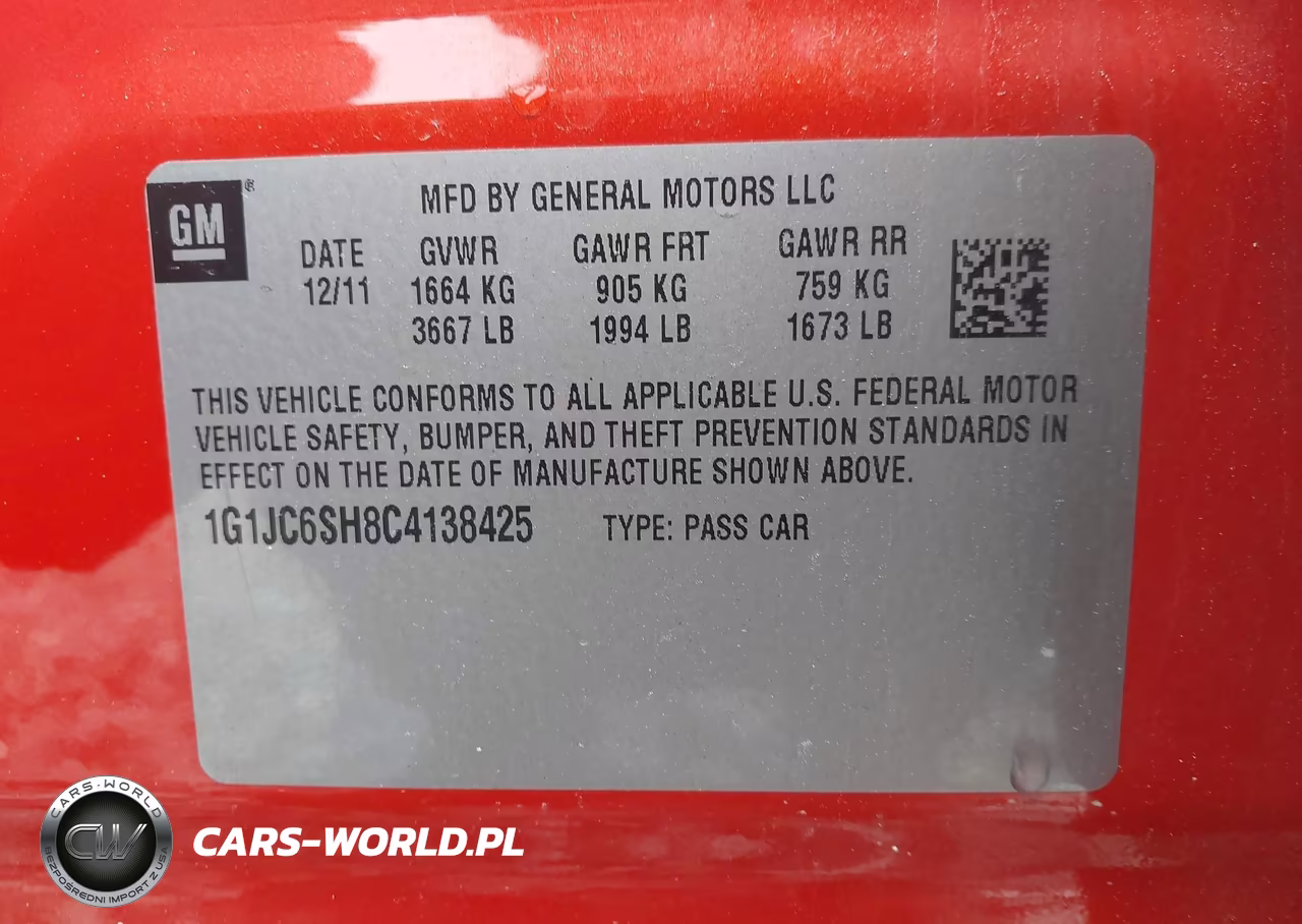 2012 Chevrolet Sonic 2Lt VIN:1G1JC6SH8C4138425 - 9