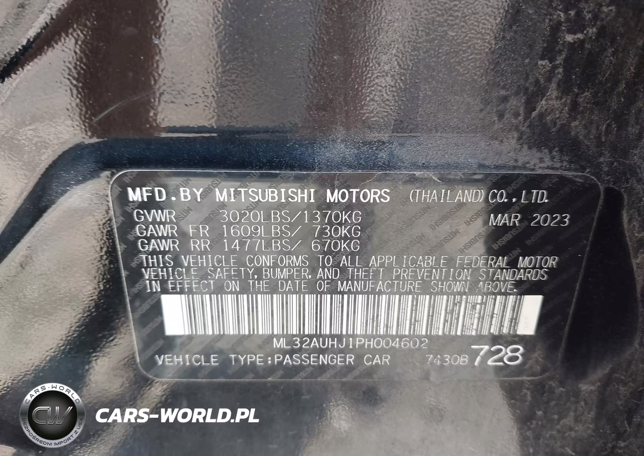 2023 Mitsubishi Mirage Es-Le VIN:ML32AUHJ1PH004602 - 9