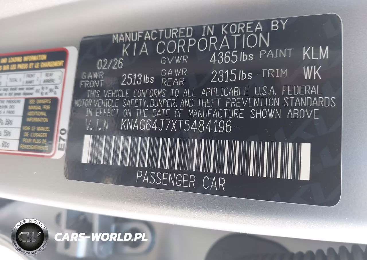 2026 Kia K5 Gt-Line Fwd VIN:KNAG64J7XT5484196 - 9