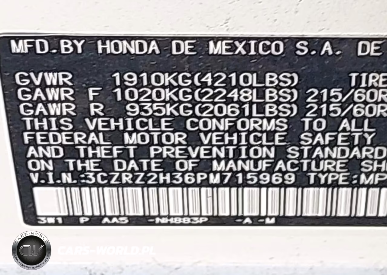 2023 Honda Hr-V Awd Lx VIN:3CZRZ2H36PM715969 - 9