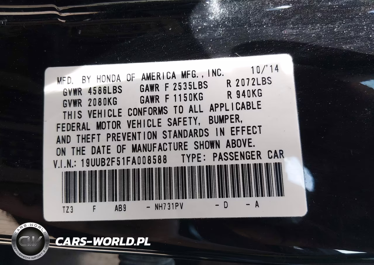 2015 Acura Tlx V6 Tech VIN:19UUB2F51FA008588 - 9