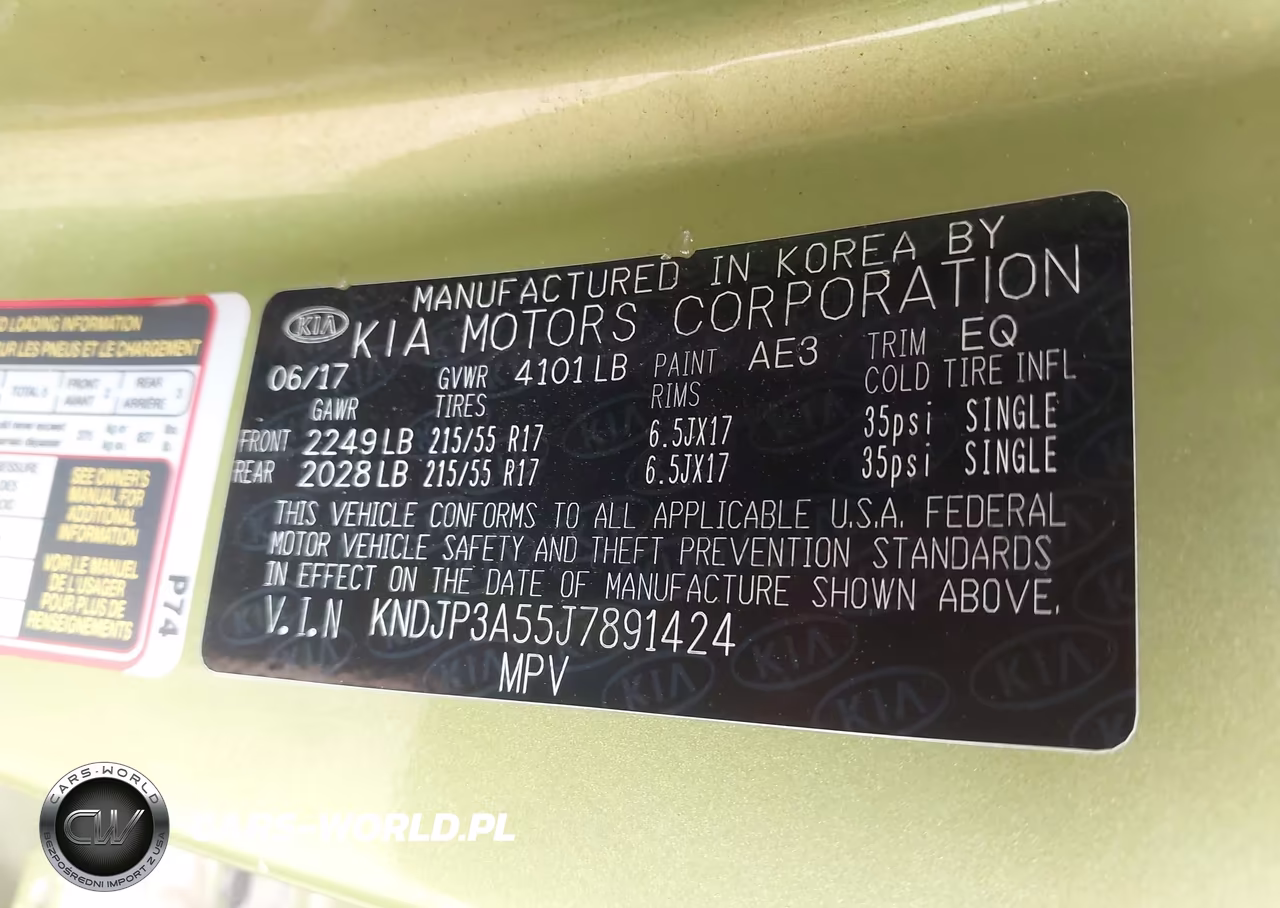 2018 Kia Soul + VIN:KNDJP3A55J7891424 - 9