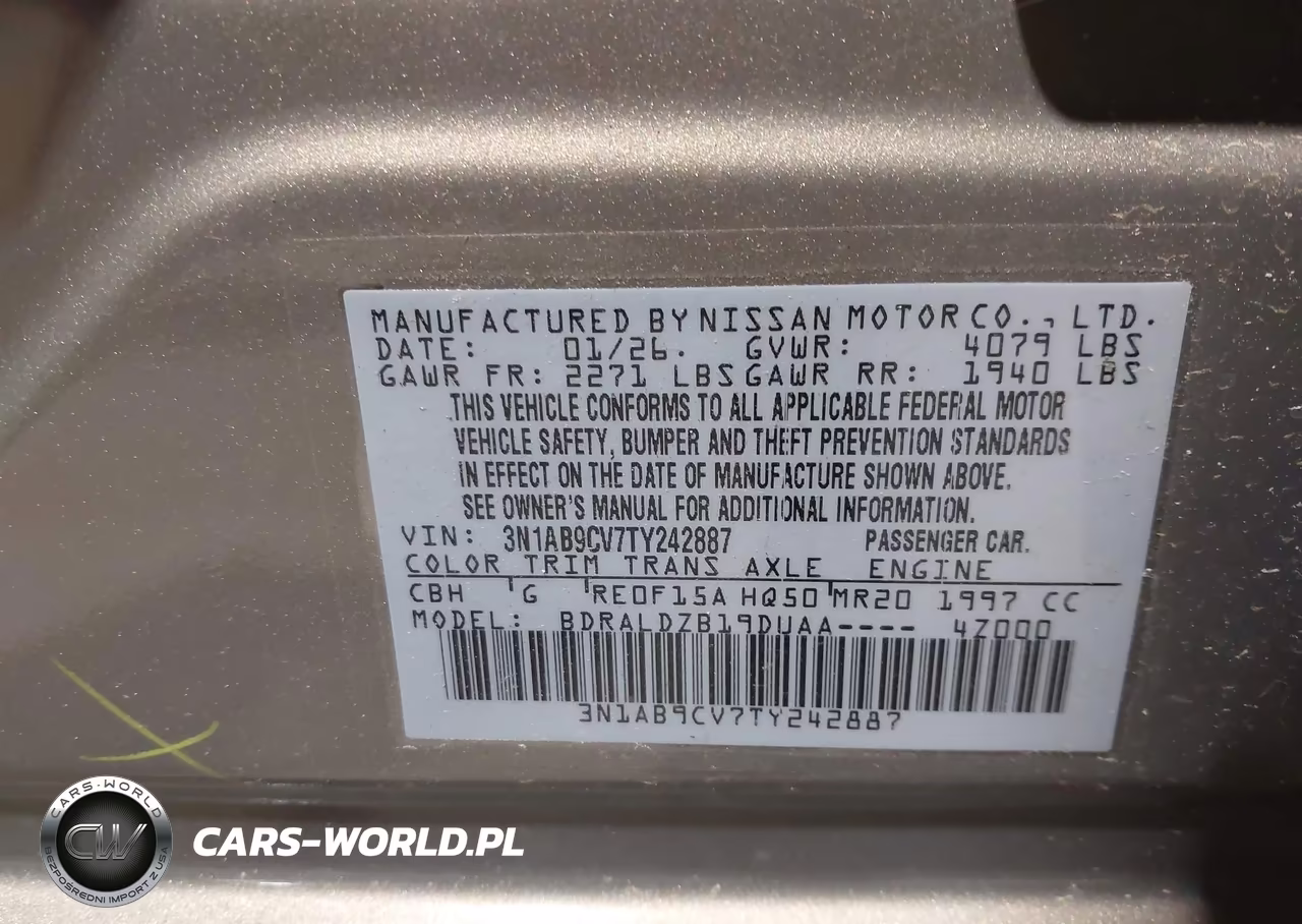 2026 Nissan Sentra Sv VIN:3N1AB9CV7TY242887 - 9