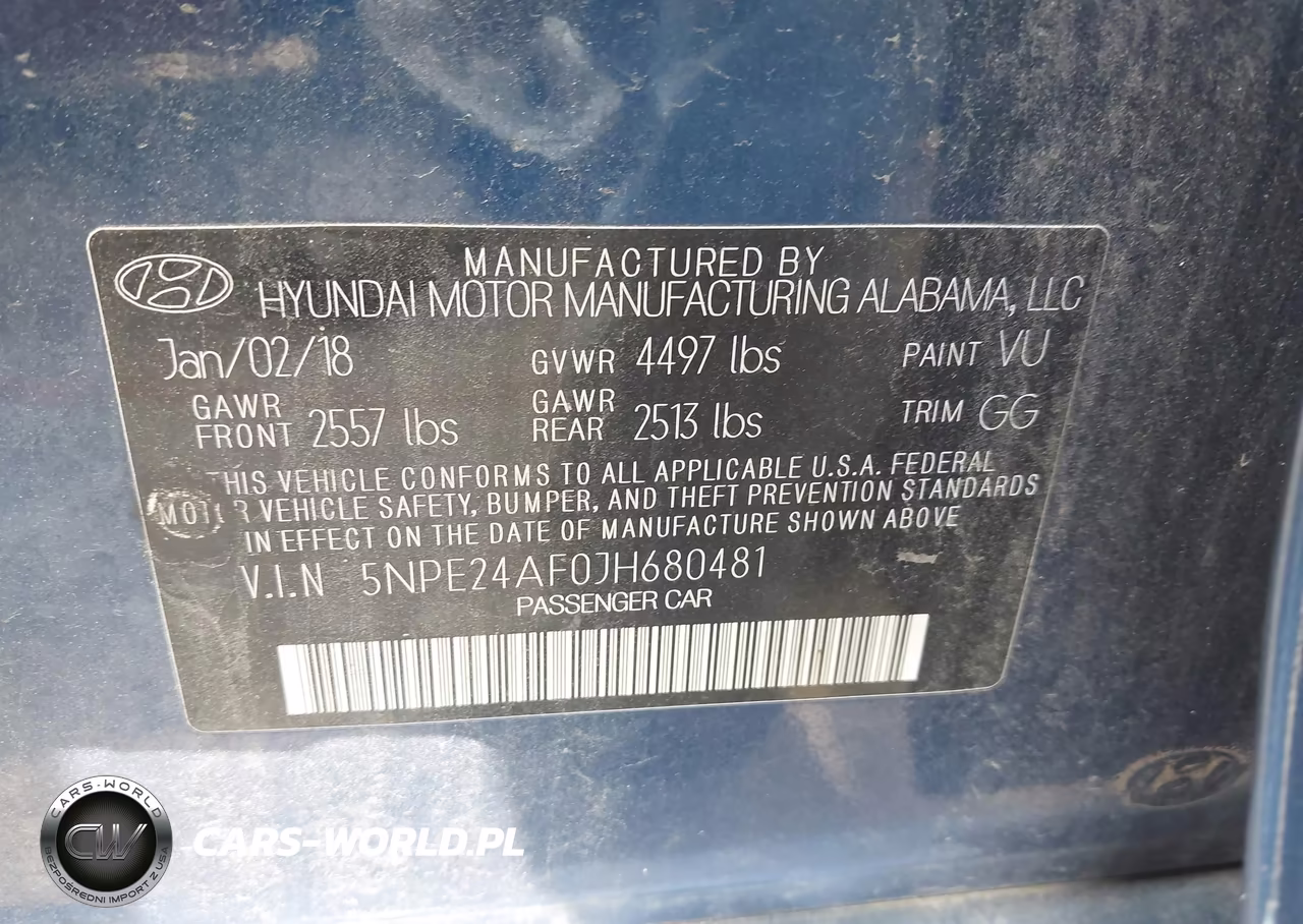 2018 Hyundai Sonata Se VIN:5NPE24AF0JH680481 - 9