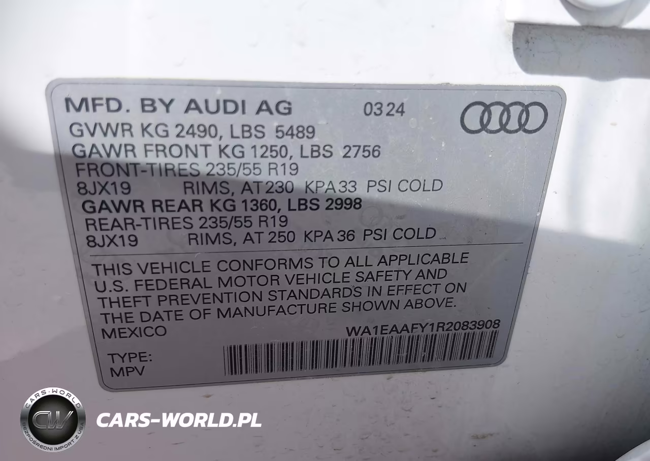 2024 Audi Q5 Premium Plus 45 Tfsi S Line Quattro VIN:WA1EAAFY1R2083908 - 9