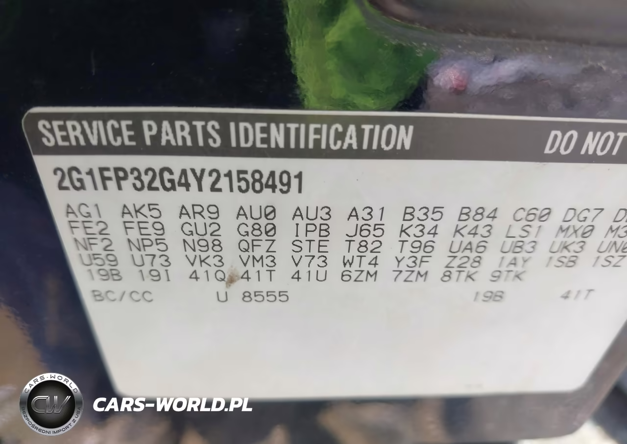 2000 Chevrolet Camaro Z28 VIN:2G1FP32G4Y2158491 - 9