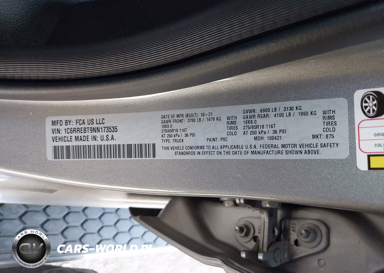 2022 Ram 1500 Lone Star 4X2 6'4 Box VIN:1C6RREBT9NN173535 - 9