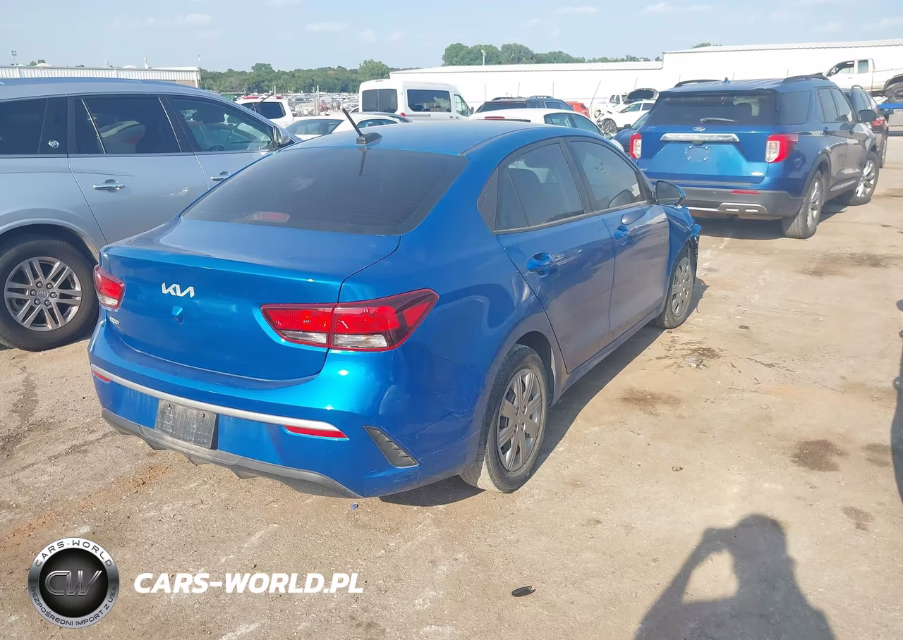 2022 Kia Rio S VIN:3KPA24AD8NE507573 - 4