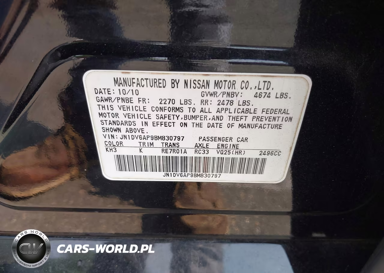 2011 Infiniti G25 Journey VIN:JN1DV6AP9BM830797 - 9